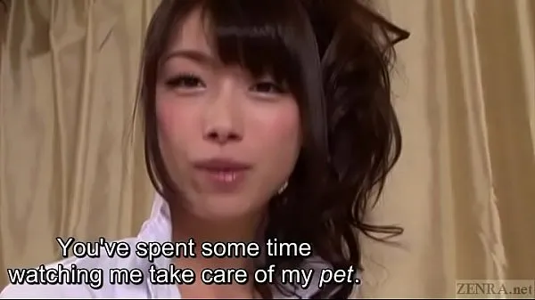 Watch Subtitled Japanese AV legend Tsubaki Katou POV pet play power Tube