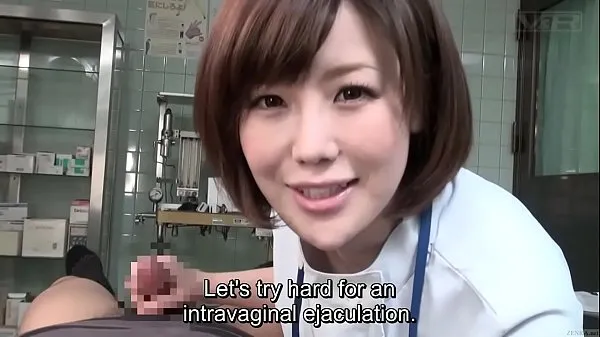 Watch Subtitled CFNM Japanese female doctor gives patient handjob power Tube