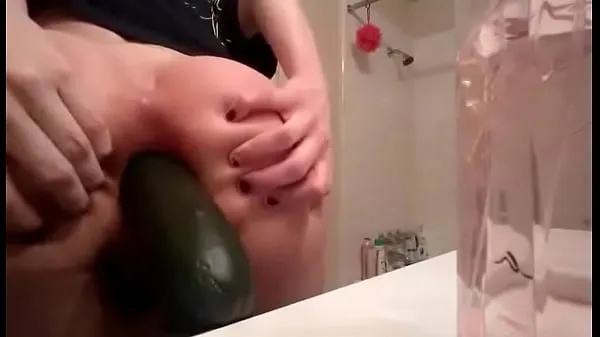 Watch Young blonde gf fists herself and puts a cucumber in ass power Tube