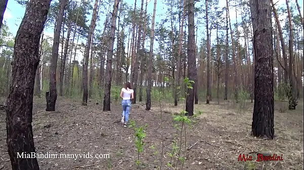 Watch Public outdoor fuck for fit Mia in the forest. Mia Bandini power Tube