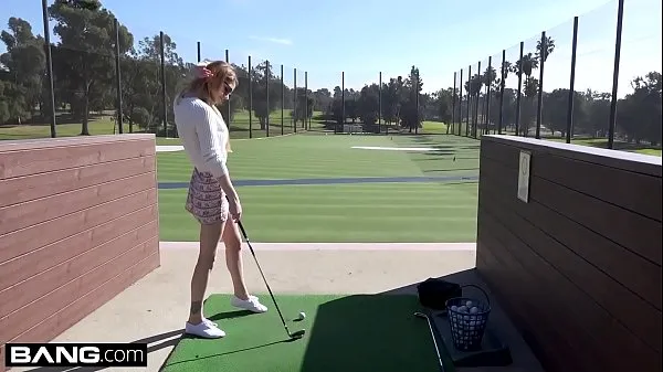 Watch Nadya Nabakova puts her pussy on display at the golf course power Tube