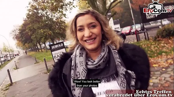 Watch German turkish teen make street outdoor casting Sexdate EroCom Date real nasty Slut power Tube