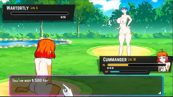 Tonton Oppaimon [Pokemon parody game] Ep.5 small tits naked girl sex fight for training Power Tube