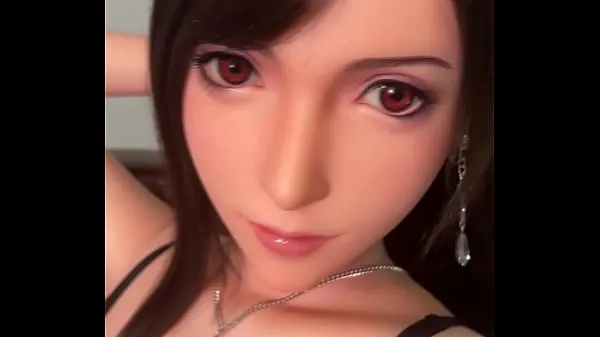 Watch FF7 Remake Tifa Lockhart Sex Doll Super Realistic Silicone power Tube