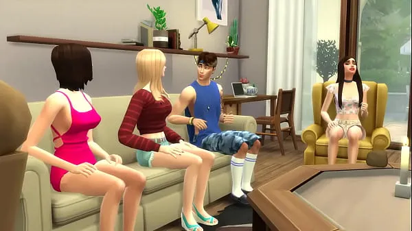 Mira fiesta de George con chicas | Los Sims 4: Caprichos Malvados power tube