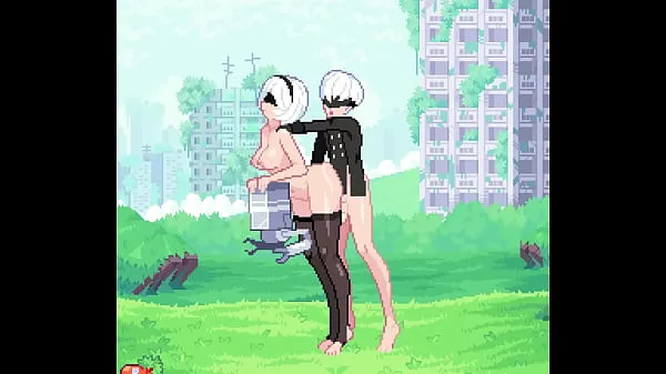 Nézze meg: Nier: Automata - 2B is a horny slut who fucks with 9S Power Tube