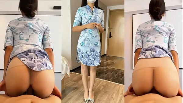The "domestic" stewardess, who is usually cold and cold, went to have sex with her boyfriend on her back, sitting on the cock, twisting crazily and climaxing loudly 파워 튜브 시청