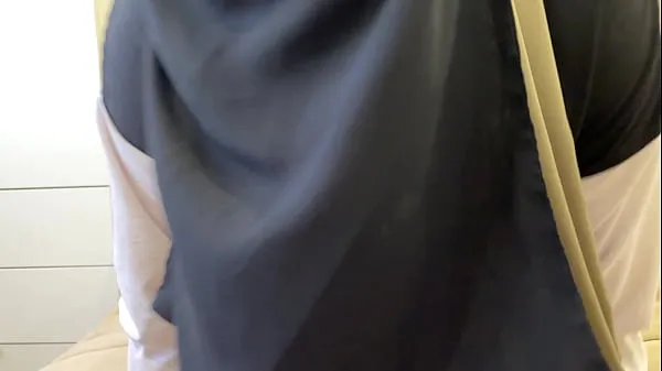 Watch Syrian stepmom in hijab gives hard jerk off instruction with talking power Tube
