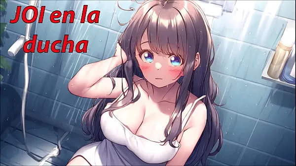 Sehen Sie sich JOI en la ducha. Ella quiere limpiarte la polla. Voz españolaPower Tube an